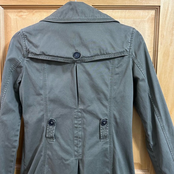 Pre-loved American Eagle Women’s Sz Small Green Army Jacket - Picture 9 of 16